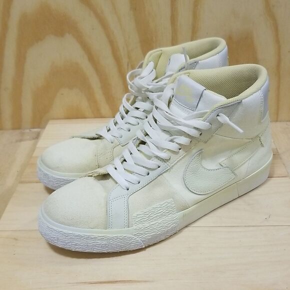 Mens Size 10 1/2 Nike SB Blazer Mid Edge Yellow Lemon Wash - Picture 1 of 6